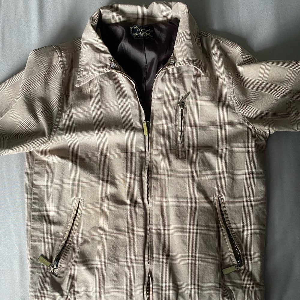 Brown Xdye zip up jacket